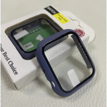 (Lavender, For Apple Watch 38mm) For iPhone Watch Luxury Protection Case Cover Watch Shell Skin Screen Protector