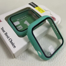 (Light Green, For Apple Watch 45mm) For iPhone Watch Luxury Protection Case Cover Watch Shell Skin Screen Protector