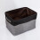Rectangle Foldable Storage Box with Linen Stitching Fabric Storage Basket, Storage Box with Cotton Rope Handles Storage Cube Storage Box (dark Gray 1