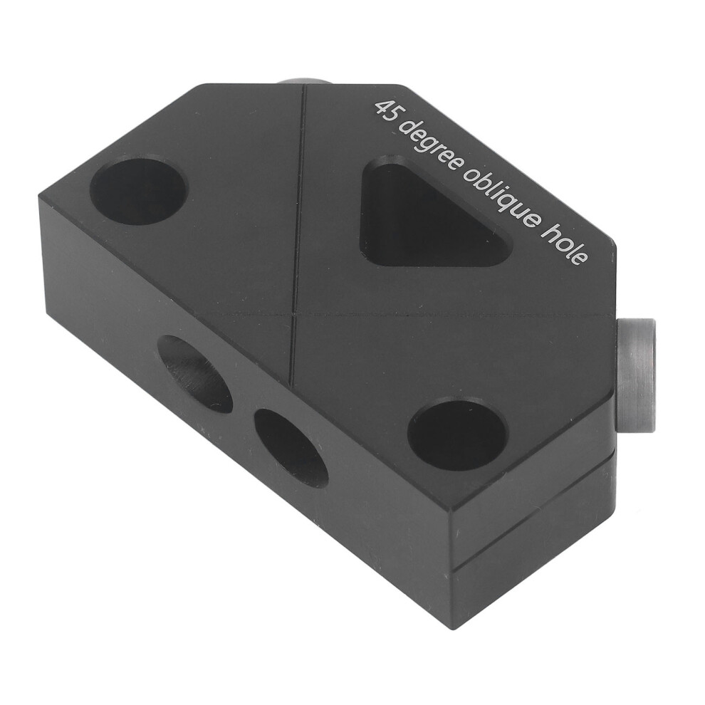 Woodworking Inclined Hole Jig 45 Black Aluminum Alloy Drill Guide 4901351034125