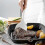 13pcs Natural Wooden Silicone Kitchen Utensils Spatula Set with Storage 3