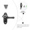2 set stainless steel universal hook lock for door and window 6