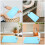 4pcs 12.2x6.2" plastic non-slip portable laundry washboard 9