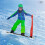 3-Piece Fold-Up Snow Scooter Set for Outdoor Activities 5