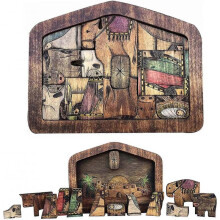 Wooden Jesus Puzzle Statue, Nativity Puzzle with Wood Burned Design, Jesus Wooden Puzzles, Nativity Set, Jigsaw Puzzle Game for Adults and Kids