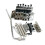 Doppelverriegelungs-Vibratosystem für E-Gitarre, R2 42/R3 43 mm Sattel 5