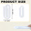 10er-Pack Sublimationsrohlinge, Acryl-Büroklammern, Jumbo-Clips 7