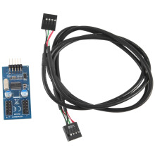Motherboard 9Pin USB Header auf 2 Stecker Adapter Karte USB2.0