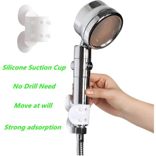Shower Silicone Suction Cup Bracket 2PCS Shower Head Holder No Drill Need 2