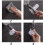 Shower Silicone Suction Cup Bracket 2PCS Shower Head Holder No Drill Need 8