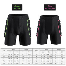 Geschlecht: Herren, Gepaddete Impact Shorts für Snowboarding, Skifahren, Skaten (Größe S-XXL)