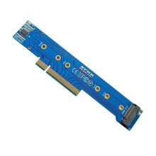 Adapterkarte für 1U-Gehäuse PCIe 3.0 4.0 x8 auf 2 Stück NVMe M.2 NGFF