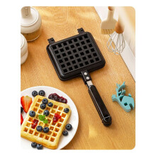Waffeleisenplatten auf Dem Herd, GefüLlte, Antihaftbeschichtete Aluminiumlegierung, Traditionelles Belgisches Waffeleisen für Einfache Reinigung B