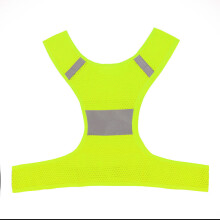 XL fluoreszierende gelbe reflektierende Sicherheitsweste für Outdoor-Laufen und Radfahren