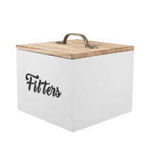 wooden stackable box with lid for organizing small home office items