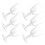 6pcs wine glasses 160ml reusable for parties weddings 11