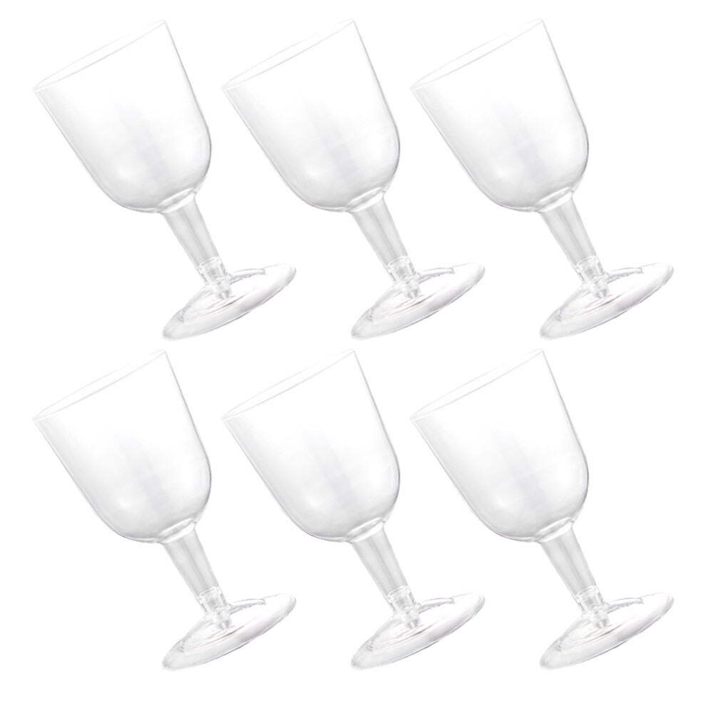 Villcase 6Pcs Wine Glasses 160Ml Reusable For Parties Weddings