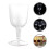 6pcs wine glasses 160ml reusable for parties weddings 9