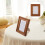 solid wood rustic photo frame light brown 5 inch for home office 10