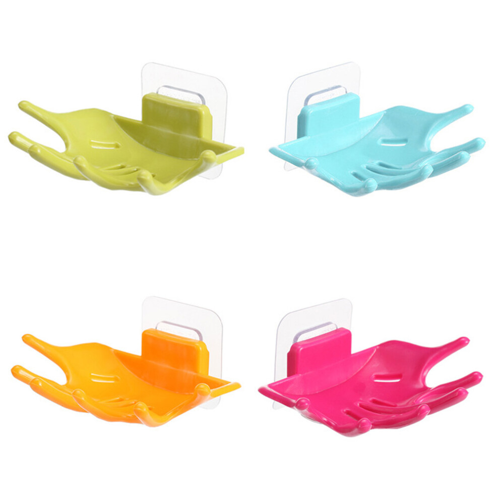 hand shaped punch free soap box drain container blue-image-OPC-PKKZR29-NEW