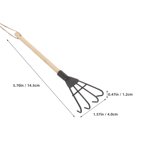 5 pcs garden hand rake for weeding, , aerating soil 1