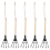 5 pcs garden hand rake for weeding, , aerating soil 11