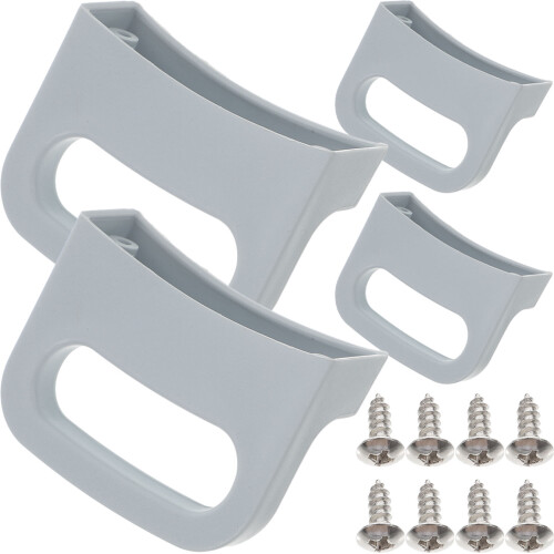 1Set Dark Grey PP Pan Handle Insulated Anti-Scald Comfortable Grip
