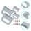 1Set Dark Grey PP Pan Handle Insulated Anti-Scald Comfortable Grip 5