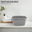 2pcs plastic wash basin, multi-functional laundry and foot soaking tub 5