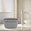2pcs plastic wash basin, multi-functional laundry and foot soaking tub 9