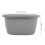 2pcs plastic wash basin, multi-functional laundry and foot soaking tub 3