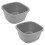 2pcs plastic wash basin, multi-functional laundry and foot soaking tub 8