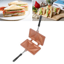 Aluminum Double-Sided Hot Sandwich Maker, 21.7cm Frying Pan