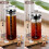 Cold Brew Kaffeemaschine aus Glas und Edelstahl mit Eiskrug 7
