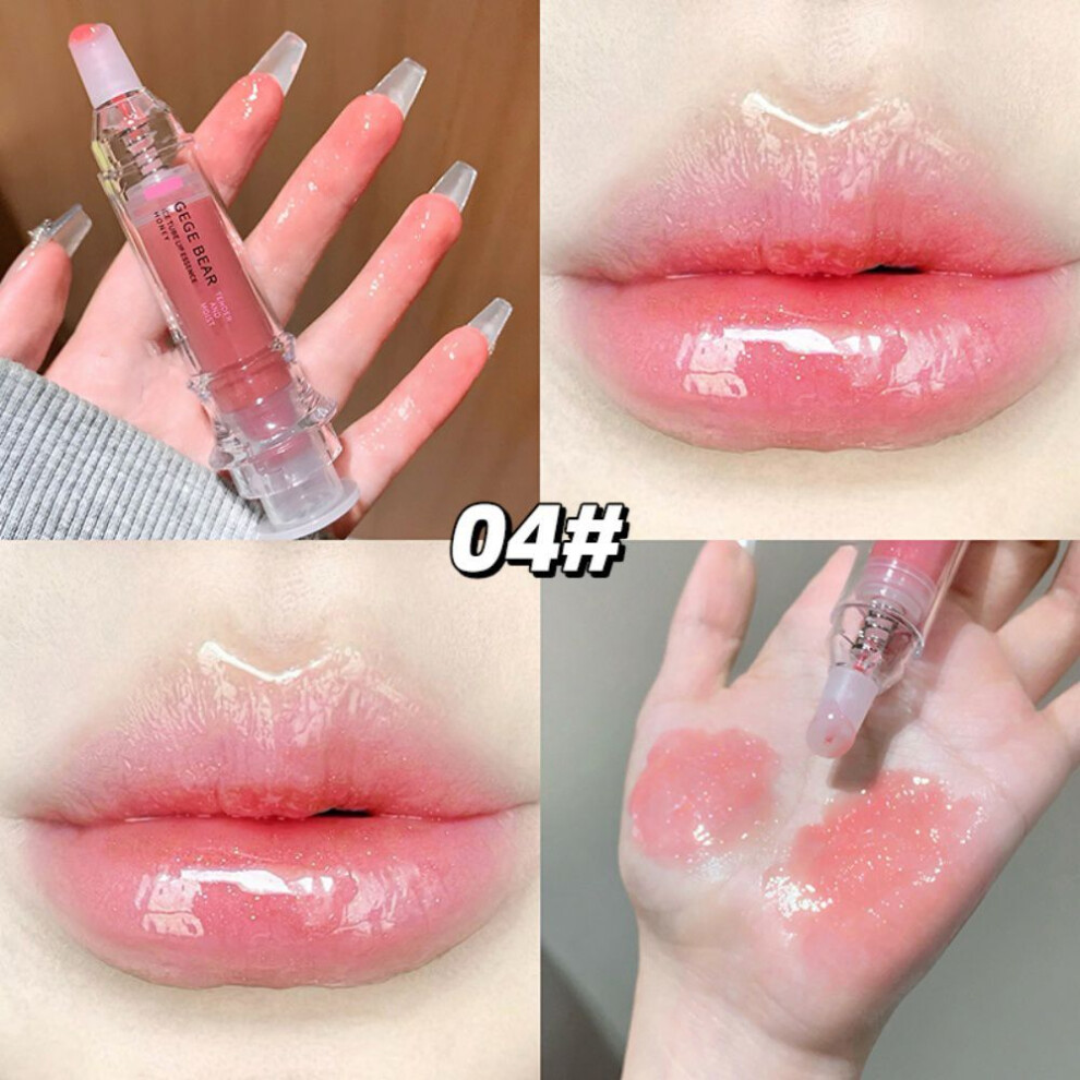 (Type#4) Gegebear Ice Tube Non-stick Cup Lasting, Non-fading, Smooth Mirror Lip Glaze-image-OPC-PKM25MV-NEW