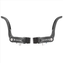 Fahrradbremshebel Aluminiumlegierung Fahrradgriff für Straßen-Fixed Gear Schwarz