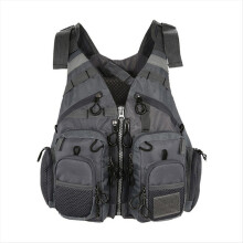Schwimmweste zum Angeln, für Outdoor-Sport, Fliegenschwimmen, Verstellbare Weste, Angelzubehör, Deep Space Ash