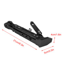 Universeller verstellbarer Fußseitenstützständer für NMAX 155 2015-2016, 125 Schwarz