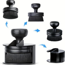 (Black, 1pc) Car Tire Shine Applicator, Car Tire Shine Brush with Stand, Vegan Tire Shine Brush, Professional Wash Accessories for Car Detailing