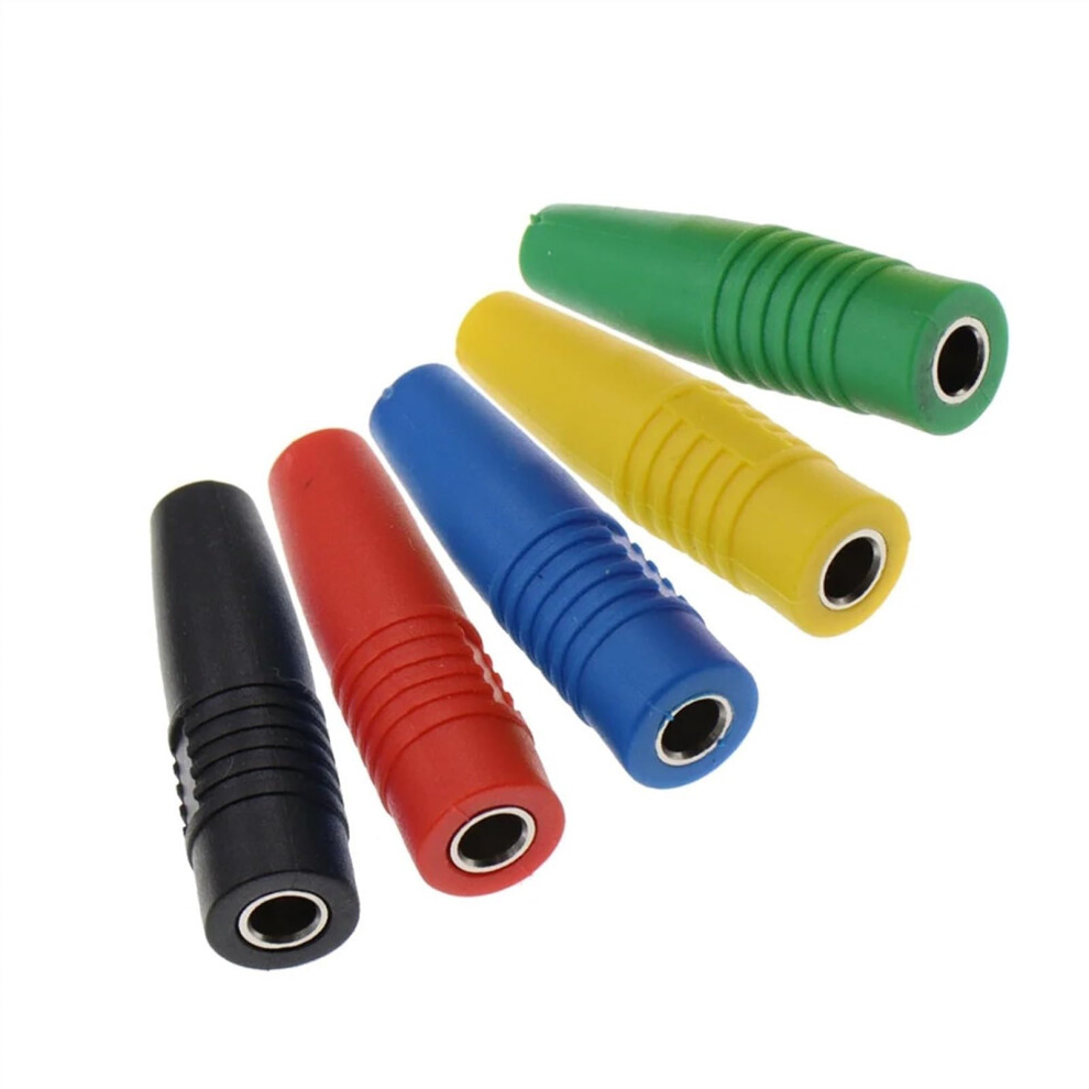 Banana Socket 4Mm Female Adapter Extension Insulated Banana Plug Coupler Connector 10Pcs Color: Each Color 2Pcs 9016109945730