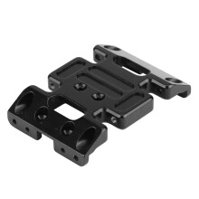Aluminium-Zentral-Skidplatte für Axial SCX10 1:10 RC Auto Schwarz 70*48*15mm