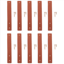 10 StüCk Wandhaken, PU-Leder-Gardinenstangenhalter, Lederriemen für die AufhäNgevorrichtung DIY Home Storage Hook Wall Boho
