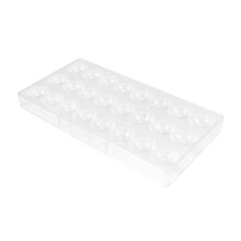 24 Löcher Halb Schokoladen Form Polycarbonat Riegel Süßigkeiten Hersteller Back Formen