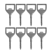 Metall-FlaschenöFfner-Kits, 8 StüCk, Leerer Edelstahl-ÖFfner-Einsatz, DIY Metall-BieröFfner, Quadratischer ÖFfner
