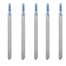 T318A Saw Blades 5 Pcs HCS Curved Reciprocating Saw Blades For Metal Cutting Jigsaw Blades