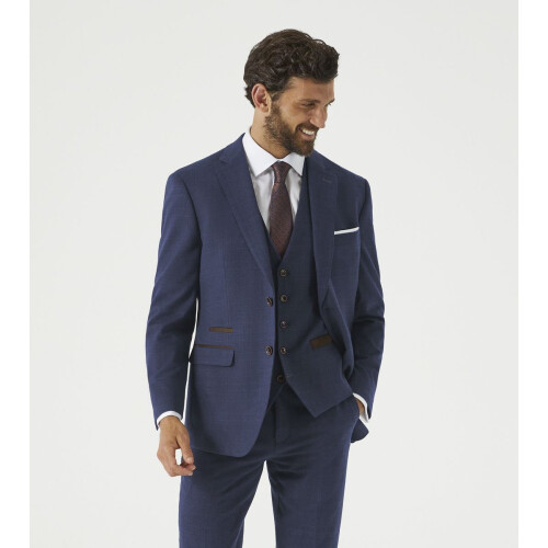 (Navy, 60R) Skopes Guildford Suit Tailored Fit Jacket For Men 2