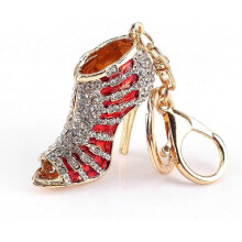 Phone Car Bag Key Ring Keychain Charm Gift - Perfect for Women Ladies Girls' Key Bling Pink Shoe Fashion Decoration