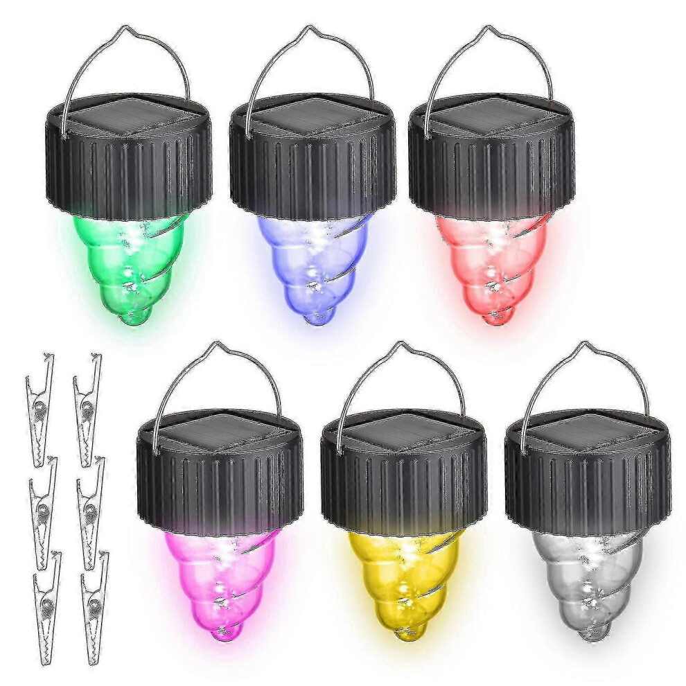 Pack Solar Light Bulbs Outdoor Waterproof Hanging Solar Powered Lights for Garden Camping