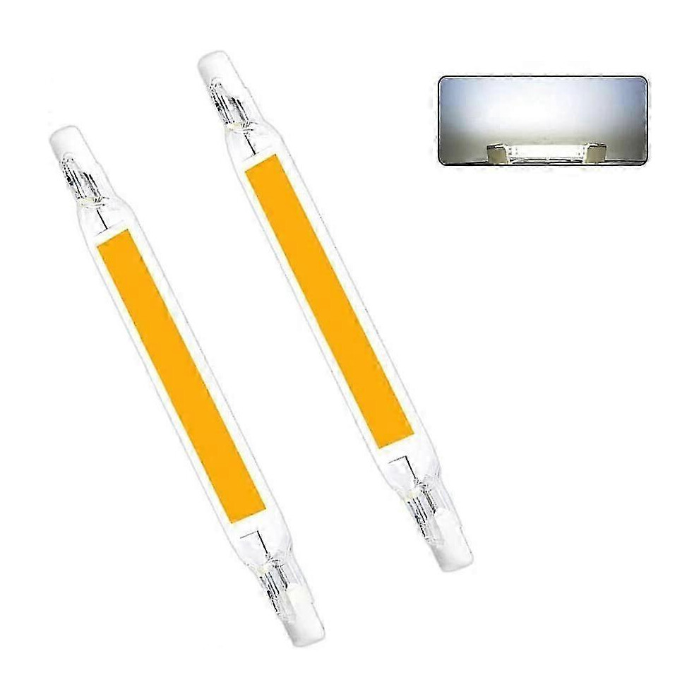 Pack Of 2 R7s Led Bulbs, 5W/10W/15W, 78Mm/118Mm, Cob, 110V/230V, Replaces Halogen Lamp, Warm White