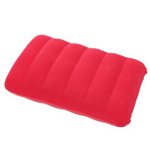 Inflating Pillows 47x30cm Foldable Travel Pillow For Neck And Lumbar Support Portable Camping Cushion Red